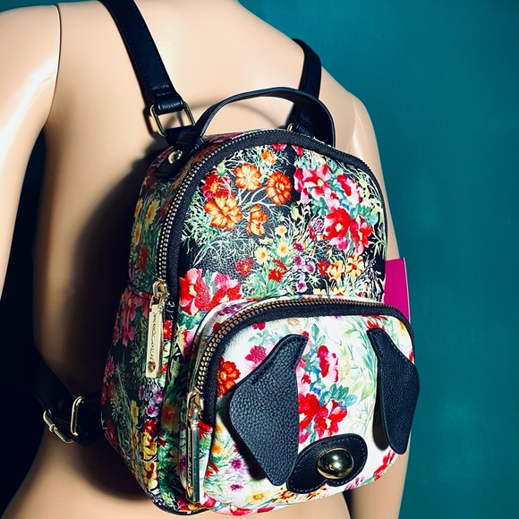 Betsey Johnson Handbags - BETSEY JOHNSON DITSY FLORAL KITSCH MINI BACKPACK